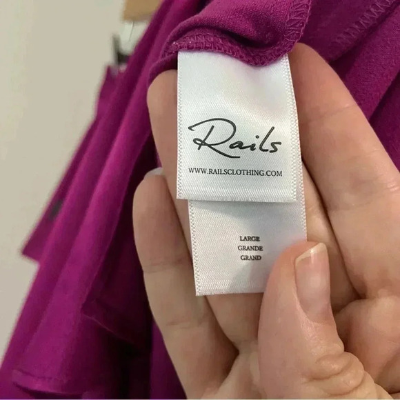 NWT Rails Maya Satin Midi Skirt Radiance size Large - Picture 7 of 9